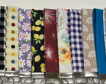 Handmade Fabric Key Fob Wristlets