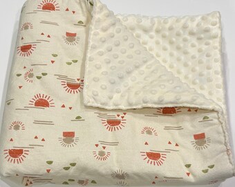 Boho Sunset Baby Blanket