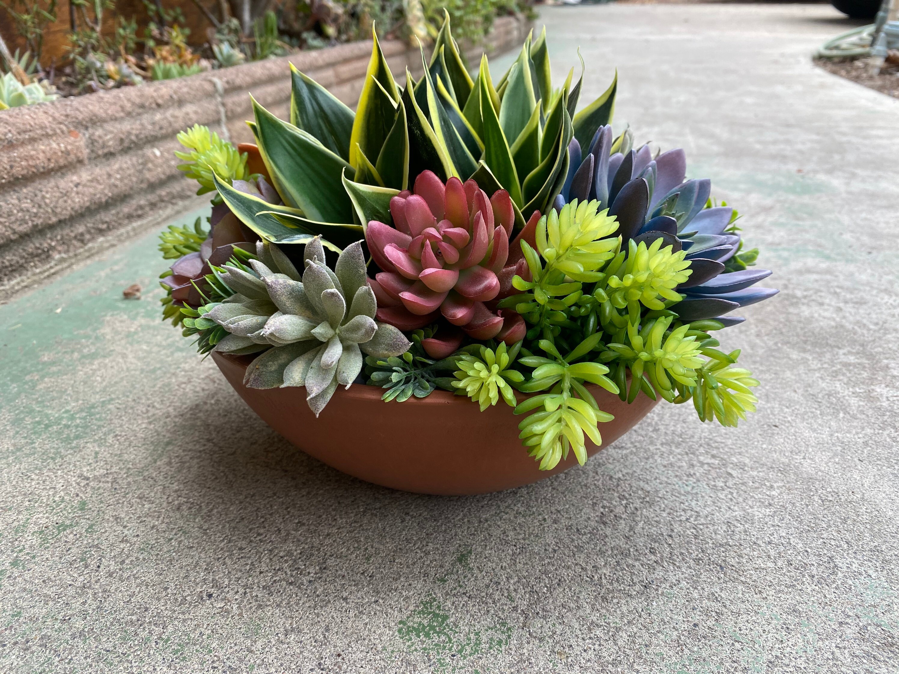 Large Faux Succulent Centerpiece Arrangement Etsy