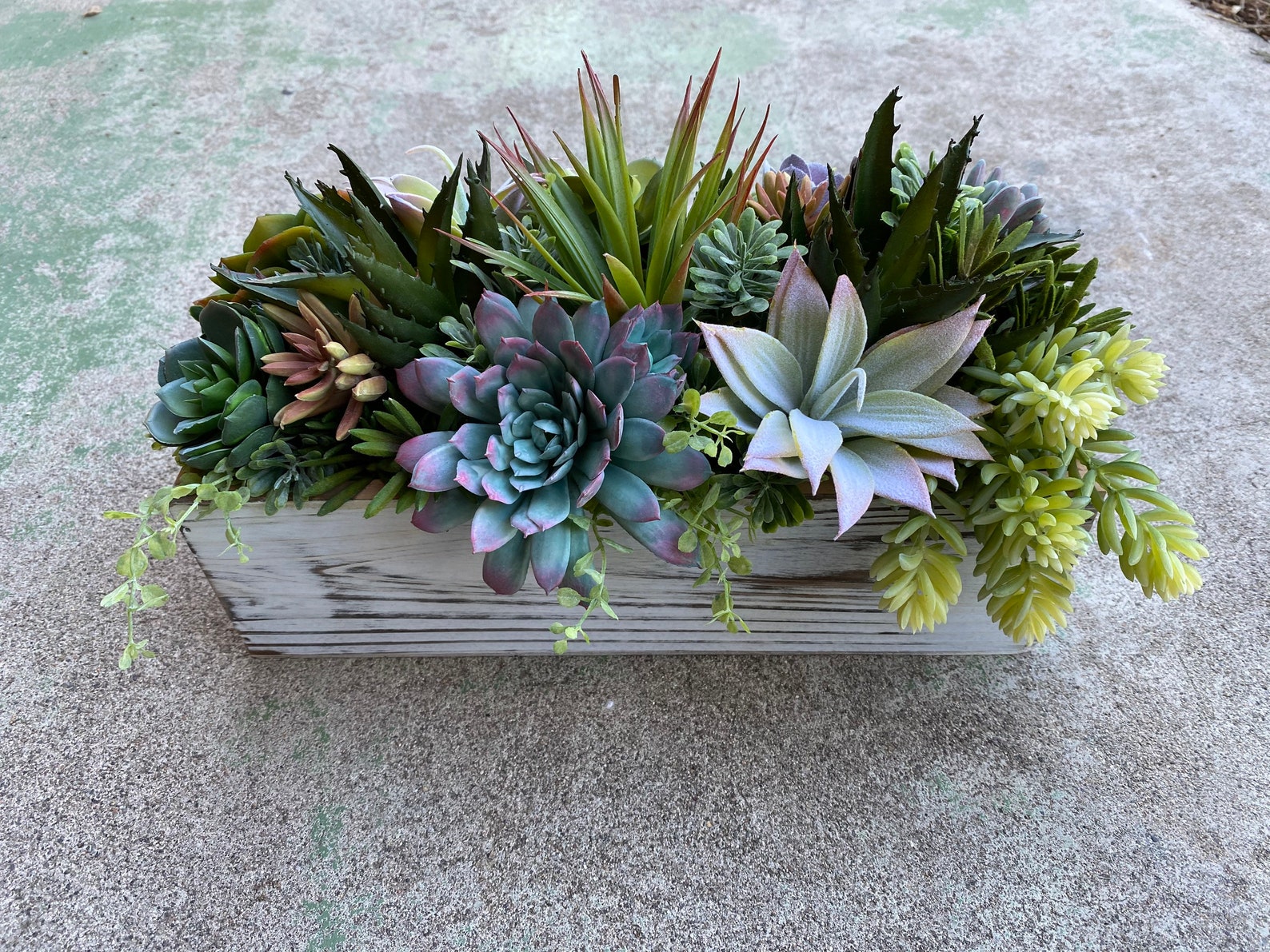 Large faux succulent arrangement large fake succulent Etsy