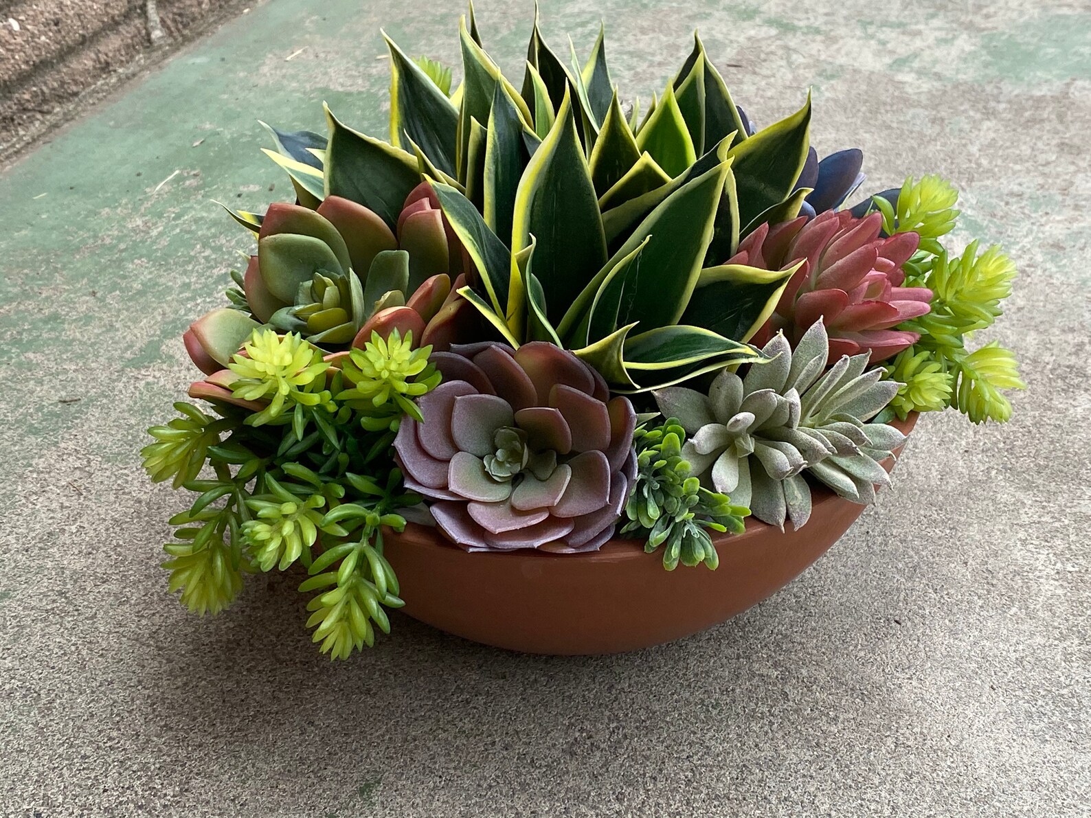 Large Faux Succulent Centerpiece Arrangement Etsy