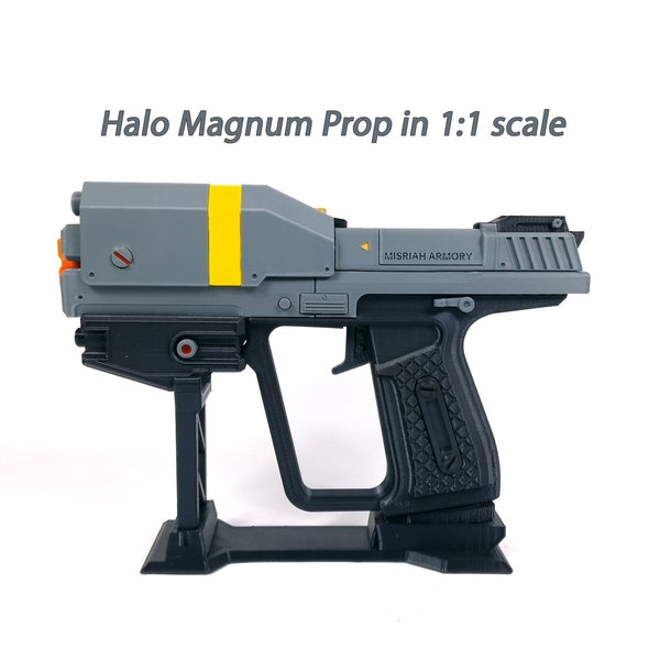Halo Magnum Prop en escala 1:1 / Cosplay Prop / Hecho a mano / No oficial / Fan-Art / Videojuego Nerd Geek Gift