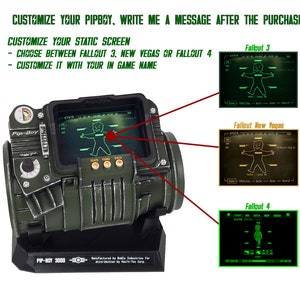 Fallout inspired PIPBOY 3000 Prop in 1:1 scale / Cosplay Prop / Handmade / Unofficial / Fan-Art / Videogame Nerd Geek Gift image 3