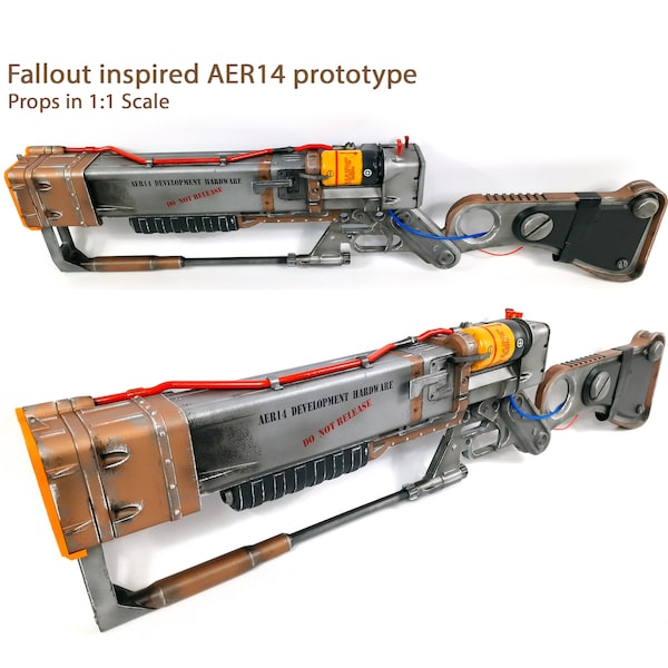 Fallout inspired AER14 Prototype - Laser Rilfe 1:1 scale - Collector's item - Cosplay Props / Unofficial / Fan-Art / Videogame Gift