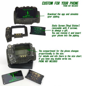 Fallout inspired PIPBOY 3000 Prop in 1:1 scale / Cosplay Prop / Handmade / Unofficial / Fan-Art / Videogame Nerd Geek Gift image 4