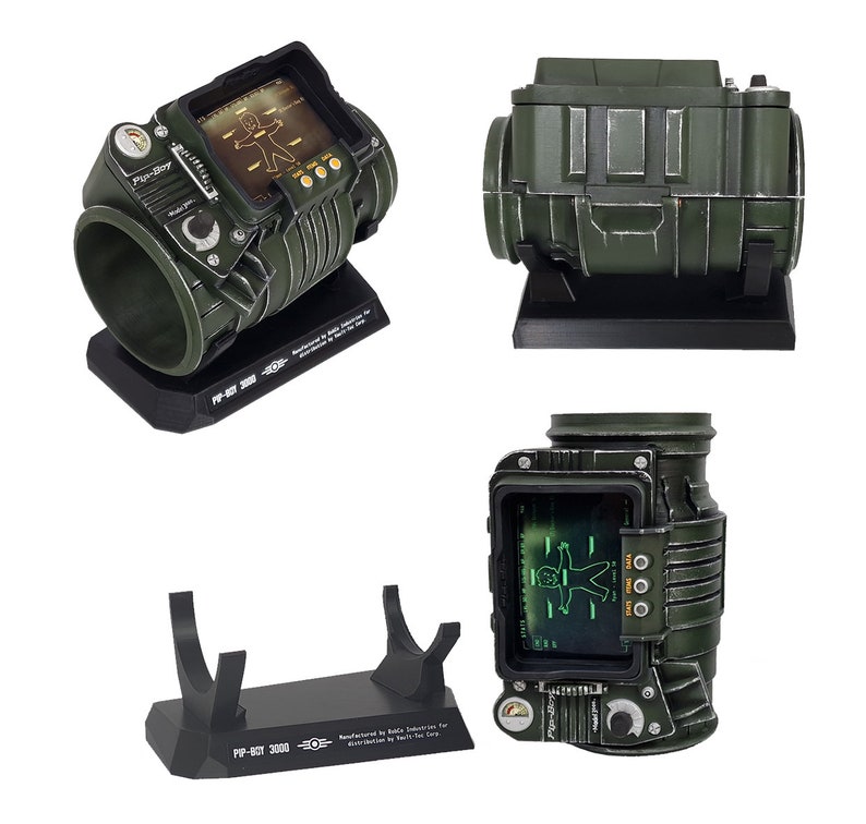 Fallout inspired PIPBOY 3000 Prop in 1:1 scale / Cosplay Prop / Handmade / Unofficial / Fan-Art / Videogame Nerd Geek Gift image 2