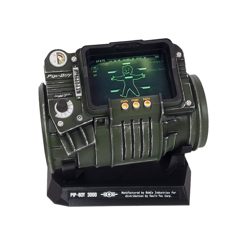 Fallout inspired PIPBOY 3000 Prop in 1:1 scale / Cosplay Prop / Handmade / Unofficial / Fan-Art / Videogame Nerd Geek Gift image 1