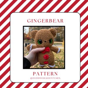 Gingerbear Crochet Amigurumi Christmas Pattern