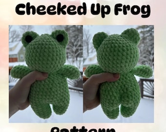Cheeked up frog