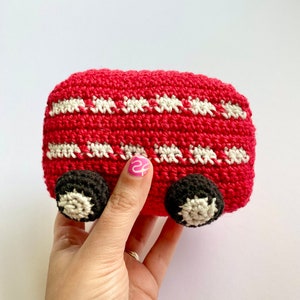 Amigurumi London Bus - CROCHET PATTERN (UK Terms)