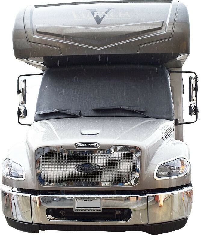 Freightliner Rv Windshield Privacy Freightliner S2RV All Years Suntex 90% Super C RV Windshield Covers - Etsy
