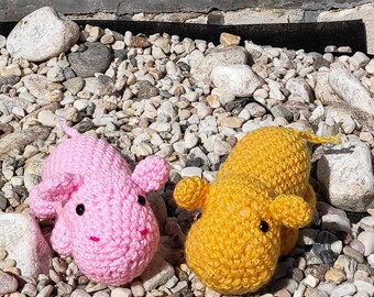 Crochet Pattern for Happy the Hippo - Amigurumi Hippo DIY - Instant Download PDF