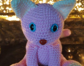 Crochet Pattern for Valentines Cat - Amigurumi Valentines Cat DIY - Instant Download PDF