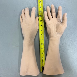 Prop Hands Fake Hands  Male- Men Latex Unpainted - Add For Foam Filled Available