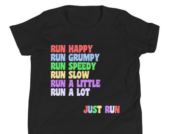 Running Shirt - Kids Shirts - Funny Running Gifts - Gifts for Runners - Hipster Kids - Streetwear Shirt - Funny Kid’s Shirt