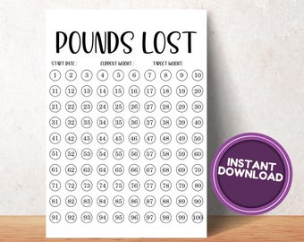 Pounds Lost, Fitness Tracker, Workout Challenge, Weight Loss, Fitness Journal, Workout Log, Activity Tracker
