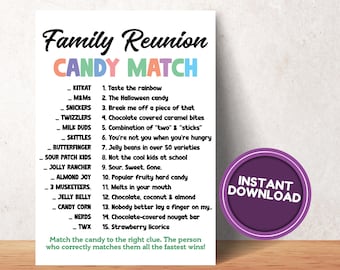 Family Reunion, Family Reunion Games, Family Reunion Bingo, Pass the Gift Game, Games Printable, Reunion Favors, 2025 Family