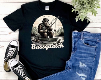 Bassquatch! | This Hilarious Bass Fishing Gift is Available on Multiple Products. SAVE With a Bundle!