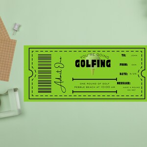 Custom Golf Gifts, Printable Golf Voucher, Golfing Gifts, Golf Gifts for Dad, Personalized Golf Gifts, Funny Golf