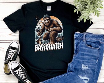 Bassquatch! | This Hilarious Bass Fishing Gift is Available on Multiple Products. SAVE With a Bundle!