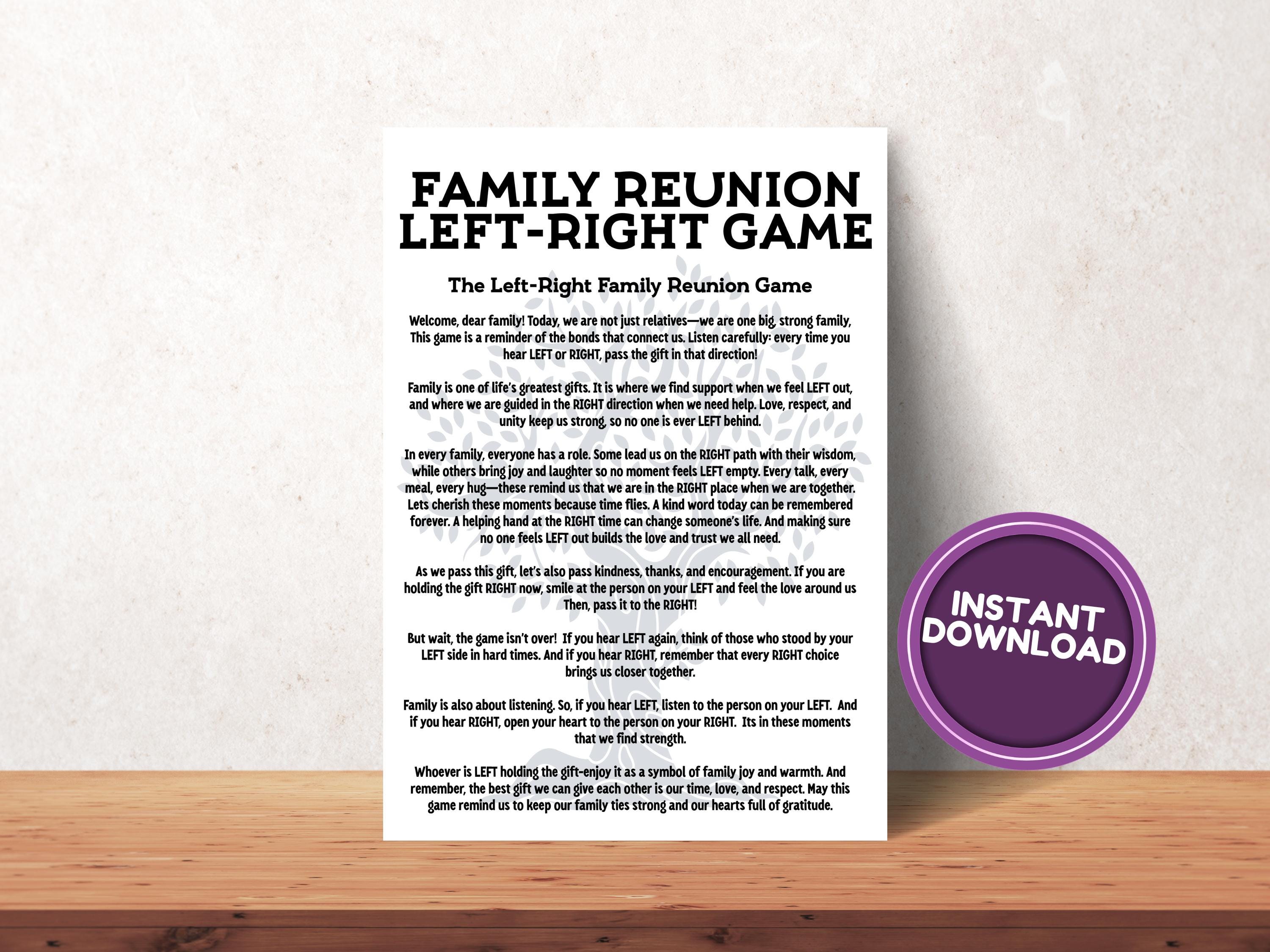 Réunion de famille, Jeux réunion de famille, Bingo réunion de famille, Jeu Passe-cadeau, Jeux à imprimer, Cadeaux réunion, 2025 Famille