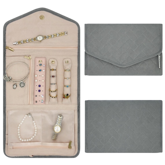 Jewelry Roll Jewelry Travel Case Organizer Jewelry Holder 