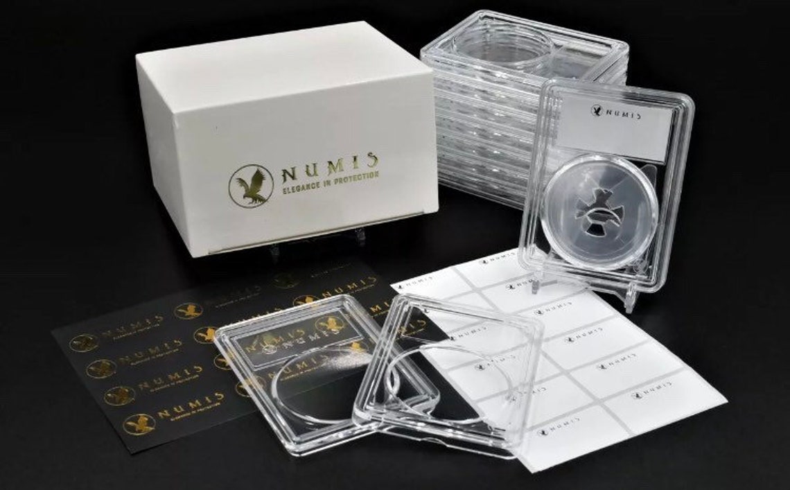 NUMIS Ten 10mm Acrylic Clear Coin Case Slab Holders World Coin Etsy
