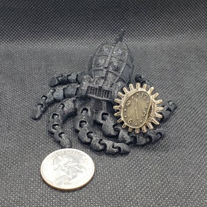 Adjustable Steampunk Clockface ring