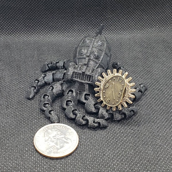 Adjustable Steampunk Clockface ring