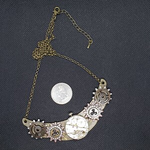 Steampunk Gears and Watch parts necklace