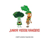 Jr. Veggie Rangers magnet