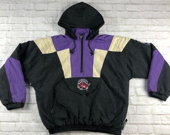 vintage raptors windbreaker