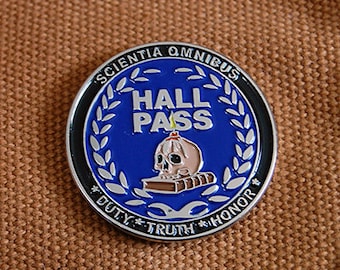 Miskatonic University Hall Pass Enamel Pin