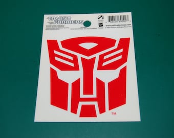 Transformers Autobot Vinyl Static Cling Decal