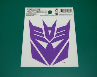 Transformers Decepticon Vinyl Static Cling Decal