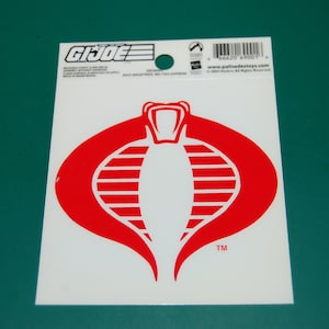 GI Joe Cobra Logo Vinyl Static Cling Decal