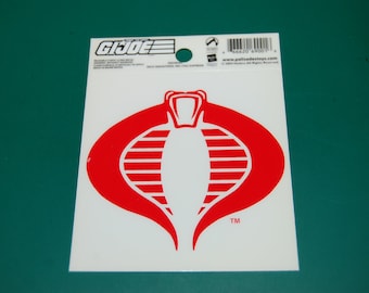 GI Joe Cobra Logo Vinyl Static Cling Decal