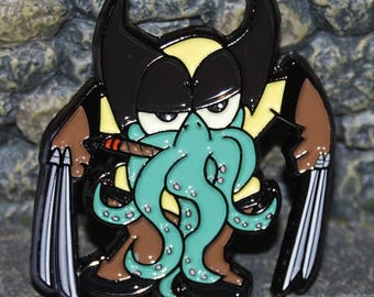 Cosplay Cthulhu Wolvie Enamel Pin