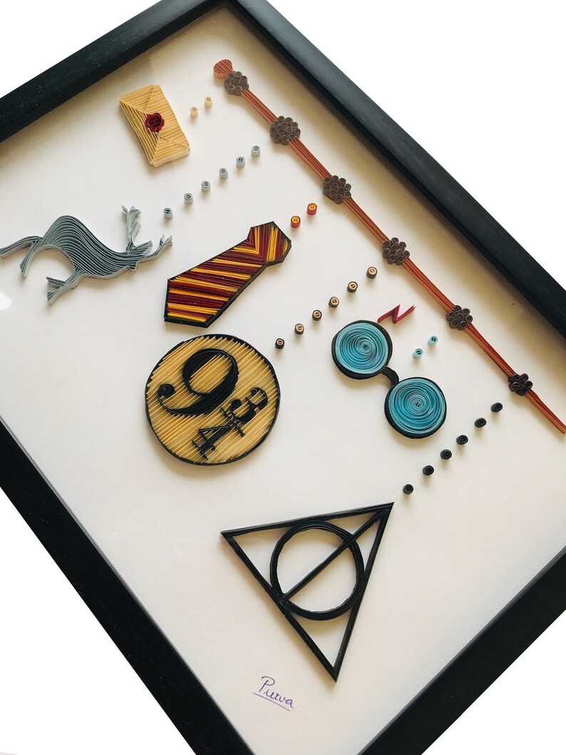 Harry Potter Quilling Wall Art Hogwarts Letter Animagus Etsy