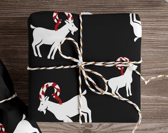 Julbock Yule Goat Pagan Christmas Wrapping Paper Roll