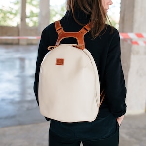 Mochila de cuero de diseñador, mini bolso de mochila, regalo para mujer