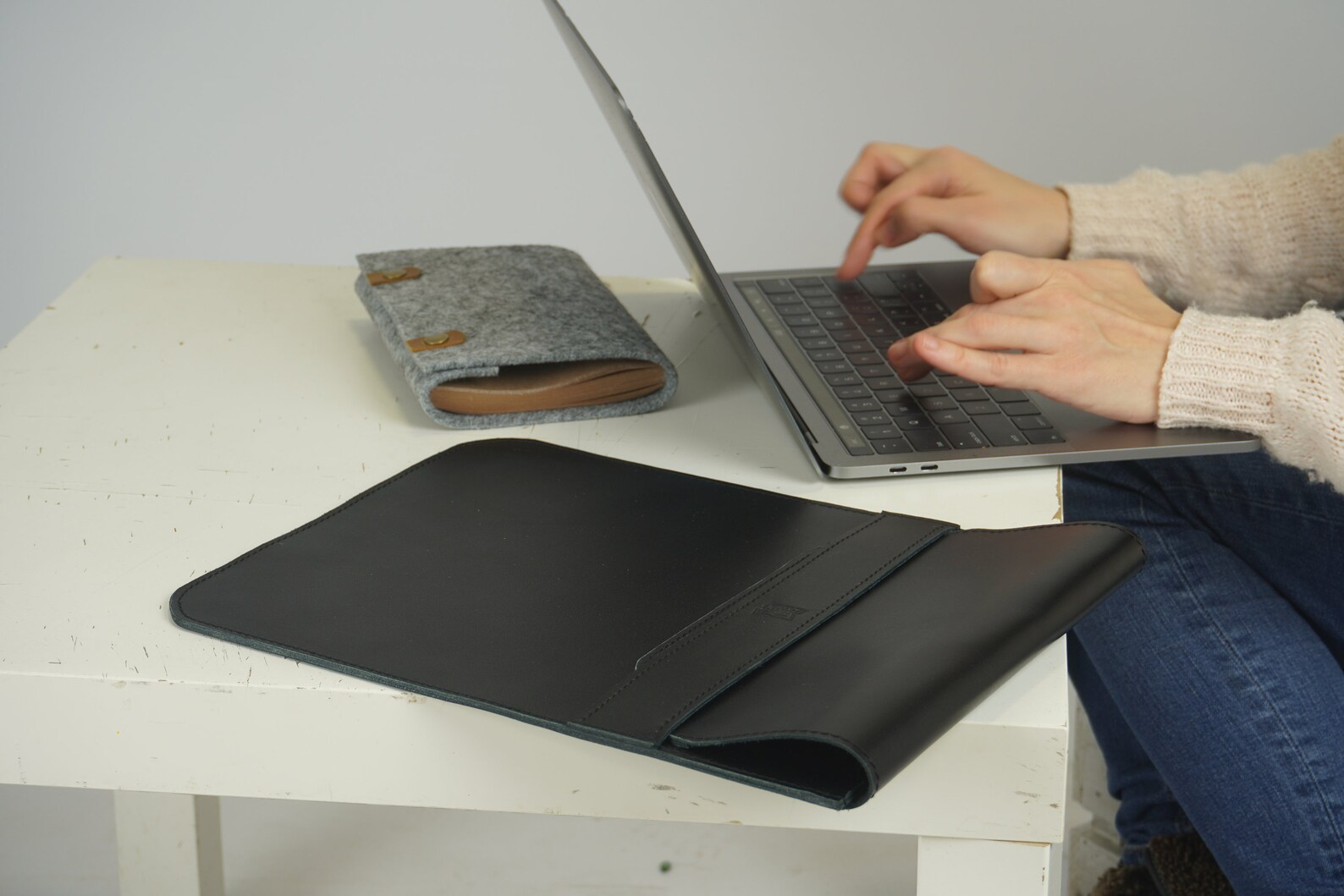 13inch Leather Laptop Sleeve Cute Laptop Cover Bag Gift for Etsy