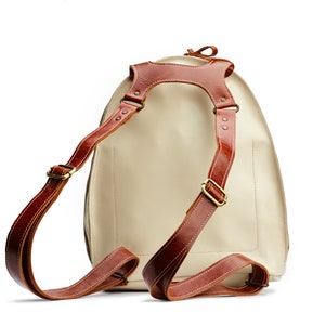 Uniquely Designer Backpack for Women, Handmade Leather Rucksack, Christmas Gift image 8