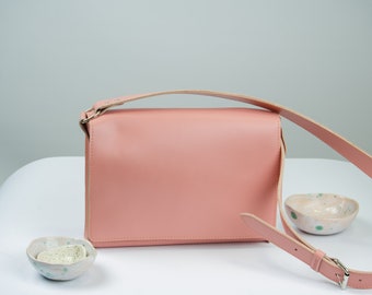 Elegant Small Bag, Soft Leather Purse Crossbody, Gift for Women