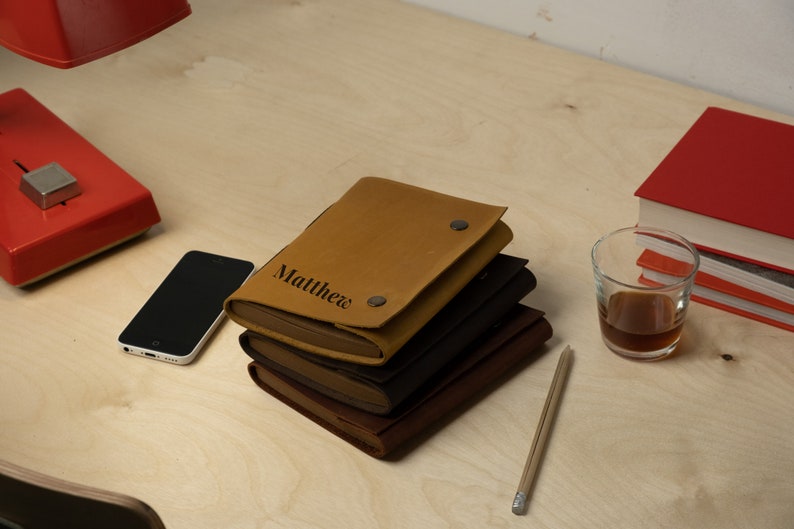 Kraft Notebook, Leather Refillable Journal works well as Habit Tracker, Gratitude Journal, Student or Goal Planner image 8