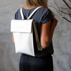 Handmade Leather Mini Backpack: Urban Designer Bag
