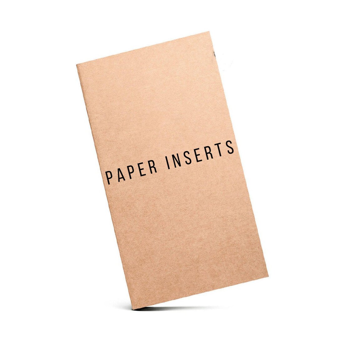 A6 A5 Refillable Journal Paper Inserts: Ivory or Kraft, 80-100 Pages - Etsy