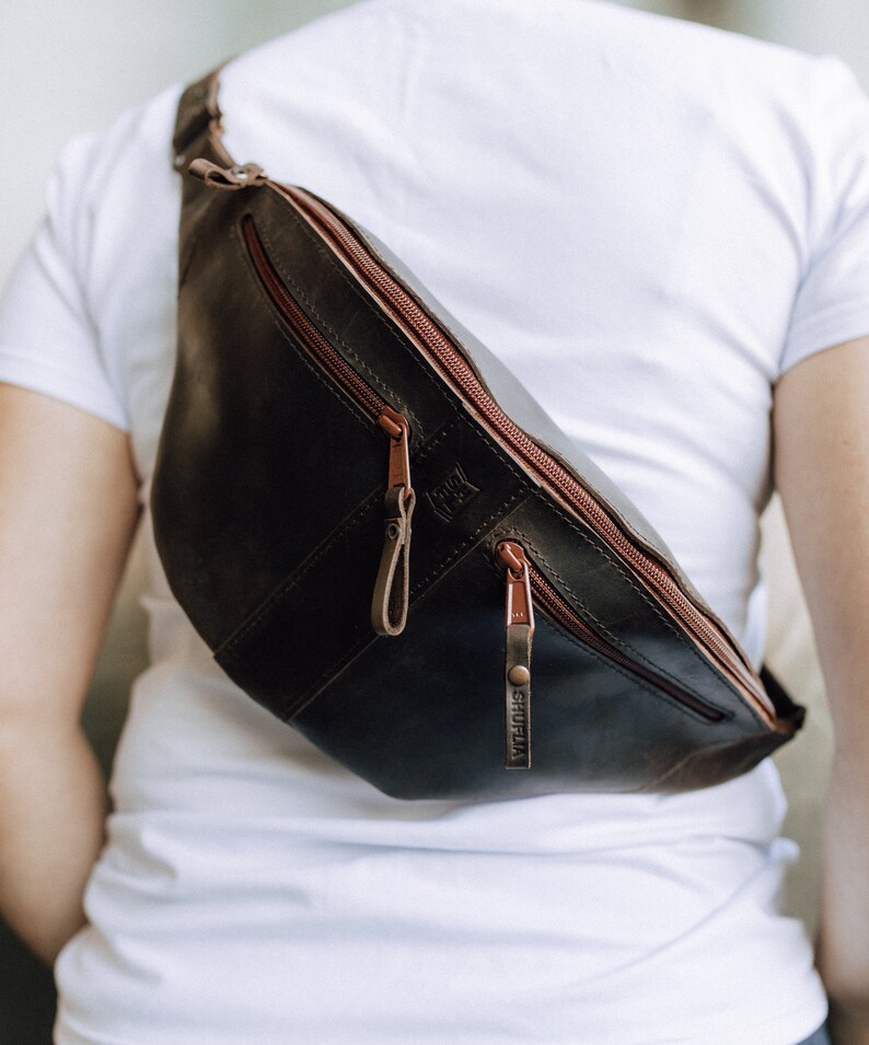 Womens Fanny Pack Zipper Fanny Pack 3rd Anniversary Gift Etsy