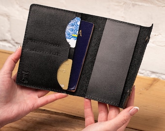 Porte-passeport en cuir : étui de passeport de voyage personnalisé