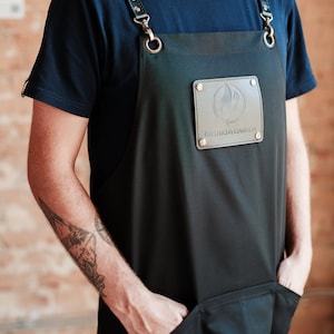 Canvas apron for men,Custom men's apron, Personalized apron for men,Barber apron,Work apron,Craftsman apron,Gardening apron for men image 1